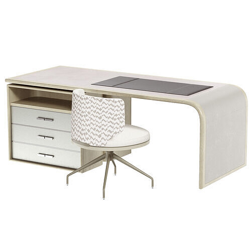 Hatta desk Barnard Chair by Frato 3D model