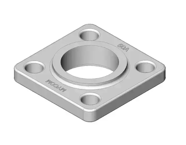 4-Bolt Mounting Flange for 50A Ammonia Compressor Valve  3D print model
