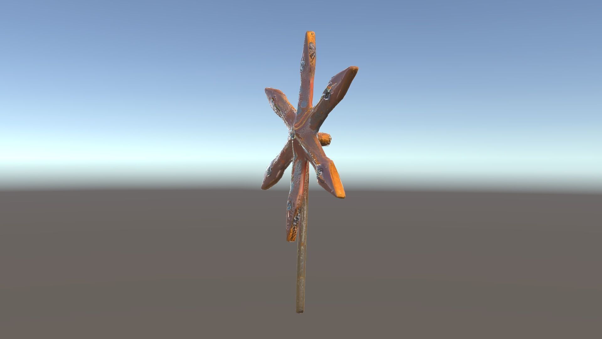 Rustic Star Spike Model Pack for D Applications Low-poly 3D model_34