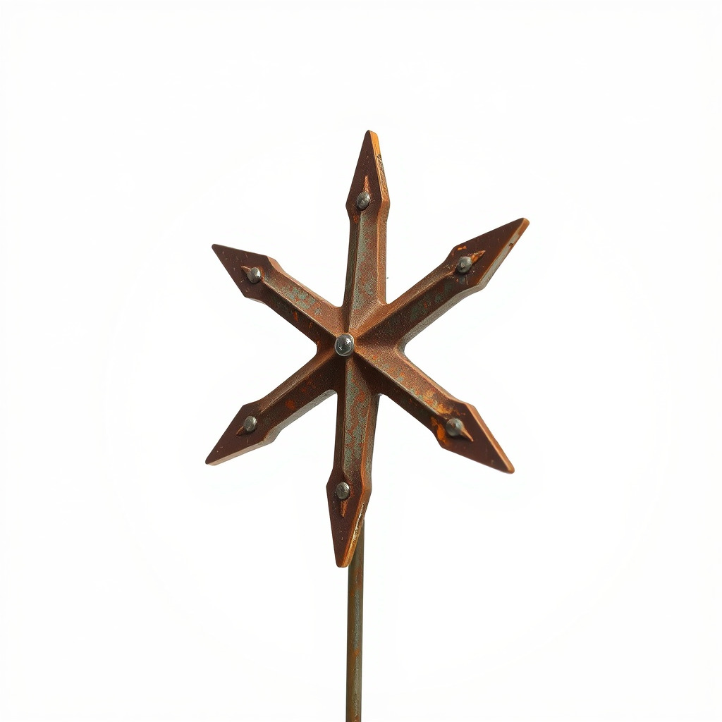 Rustic Star Spike Model Pack for D Applications Low-poly 3D model_2
