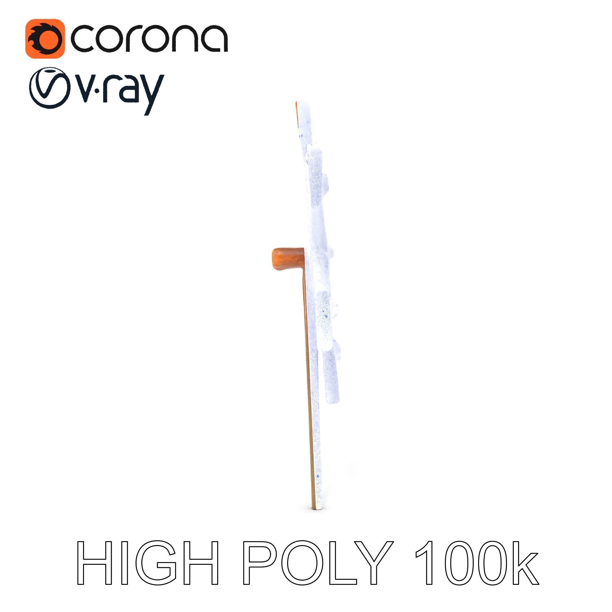 Rustic Star Spike Model Pack for D Applications Low-poly 3D model_29