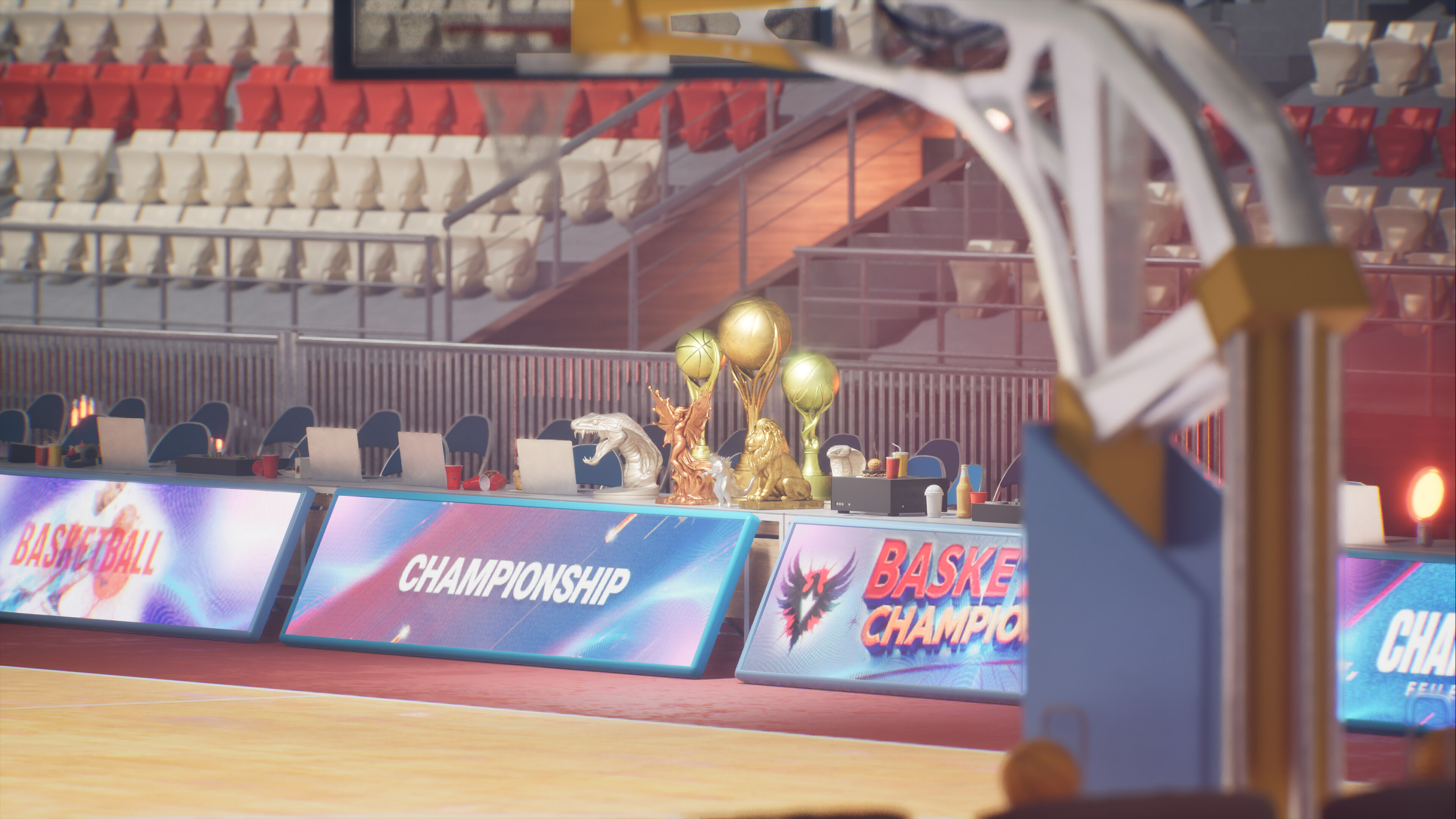 Basketball Arena Stadium Interior 3D model_12