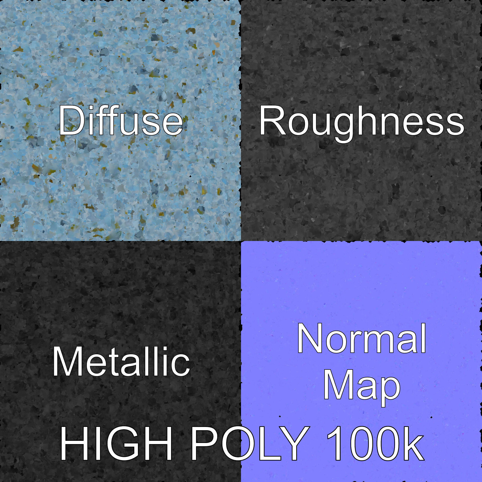 Hydrangea Flower Model Pack Low-poly 3D model_3