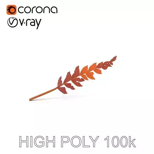 Fern Leaf Model Pack for Interactive and Environment Design Low-poly 3D model