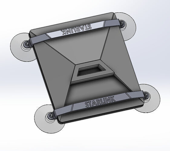 Support for Starlink Mini Mod2 3D print model