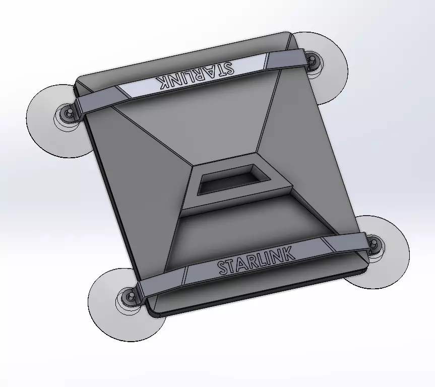 Support for Starlink Mini Mod2 3D print model_0