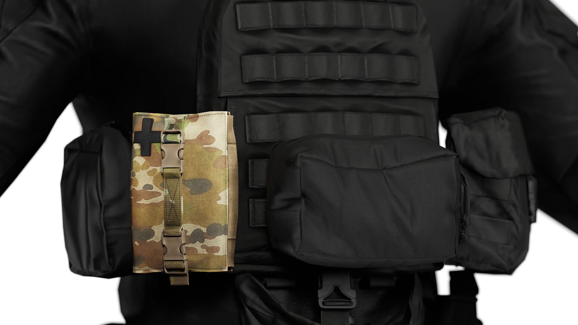 ADA TBAS IFAK FIRST AID POUCH Low-poly 3D model_6