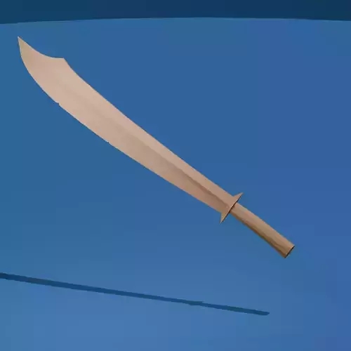 Wide Saber Heavy Fantasy Sword