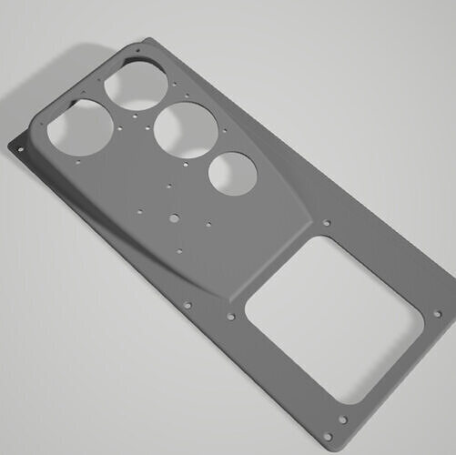Side panel of the King Air C90 3D print model