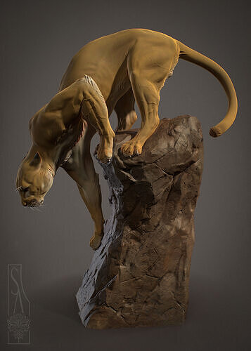 PROWLING PUMA 3D print model 3D print model