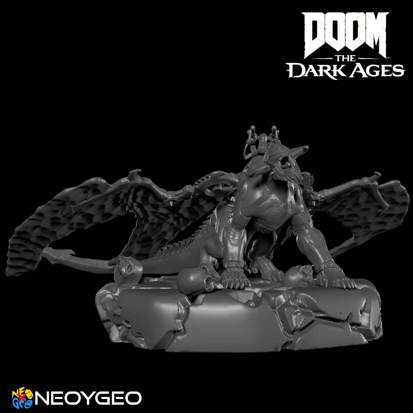SERRAT MECHA DRAGON - DOOM THE DARK AGES 3D print model_2