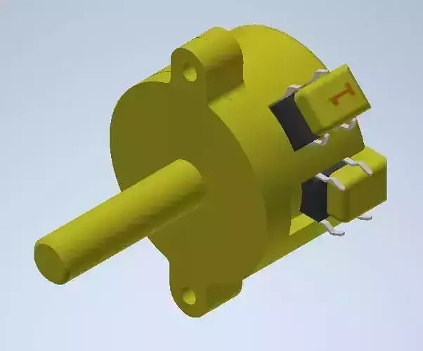 Rotary Switch 2 positions at 45Gr 3D print model
