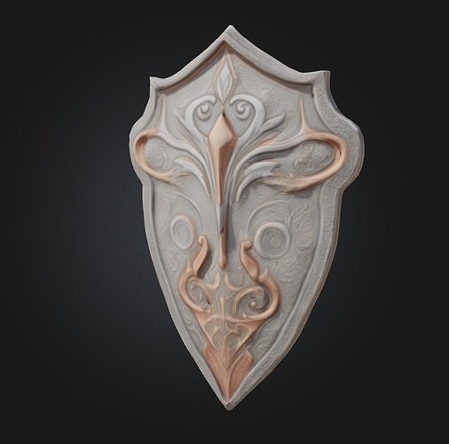 Ornate Shield  3D model