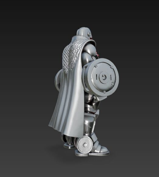 Cyber Hero Armor Retro Sci-Fi 3D Model 3D print model_18