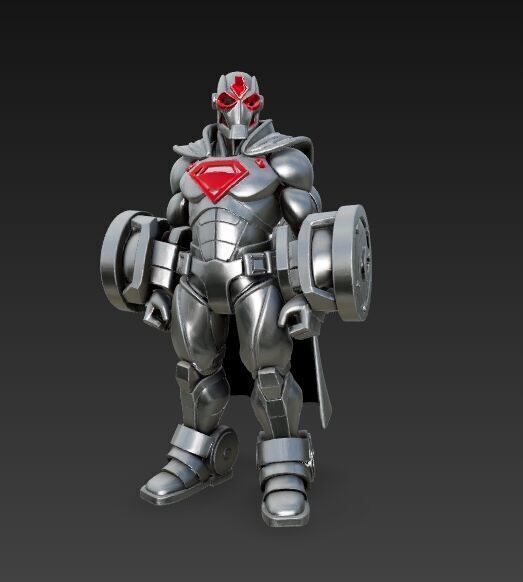 Cyber Hero Armor Retro Sci-Fi 3D Model 3D print model_17