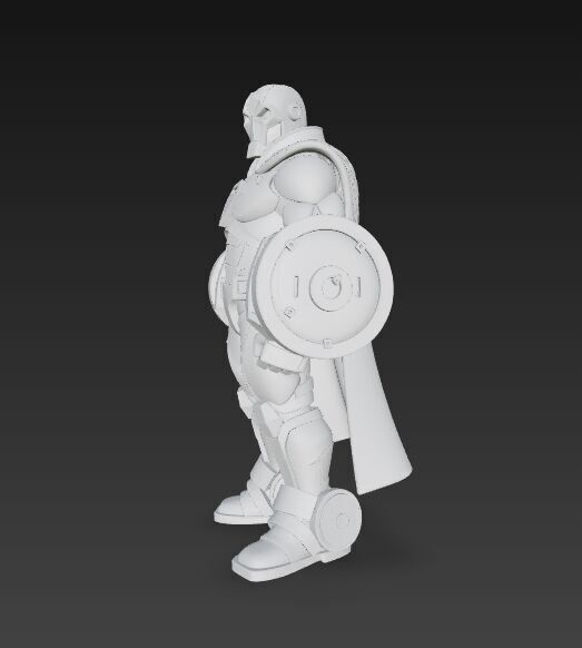 Cyber Hero Armor Retro Sci-Fi 3D Model 3D print model_14