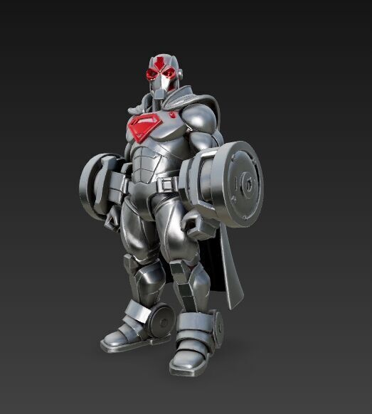 Cyber Hero Armor Retro Sci-Fi 3D Model 3D print model_21