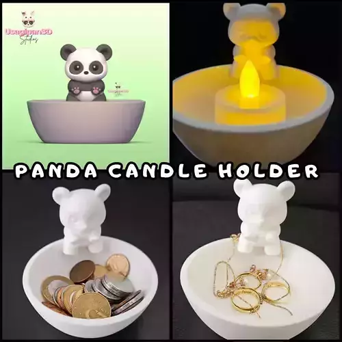 Panda Candle Holder