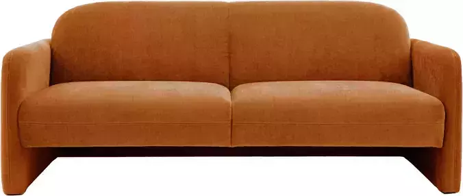 Gallery Direct Massa 3 Seater Sofa Amber