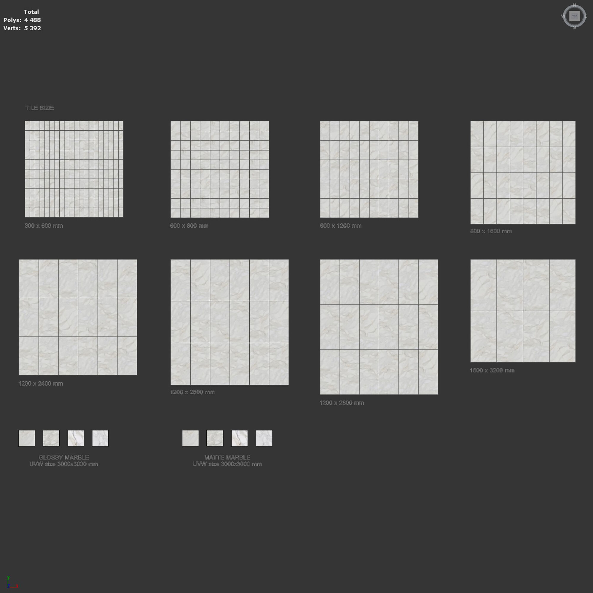 Marble Porcelain Tiles Set 43 Texture_14