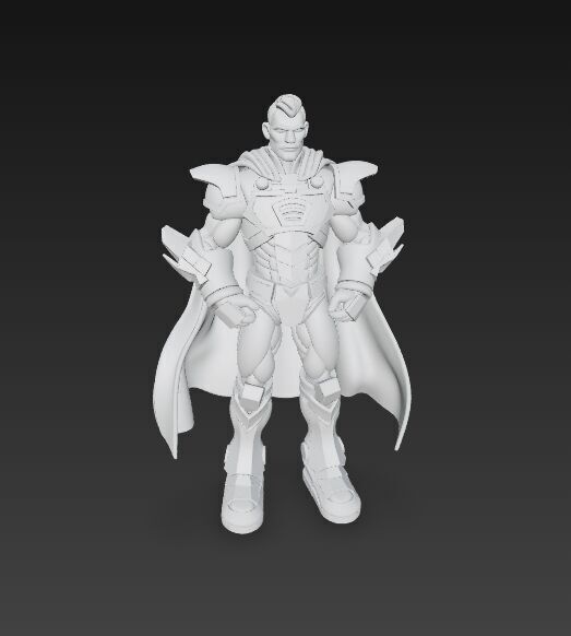 Armored Superhero Collectible 3D Printable Action Figure 3D print model_15