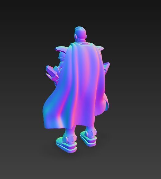 Armored Superhero Collectible 3D Printable Action Figure 3D print model_3