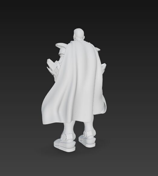 Armored Superhero Collectible 3D Printable Action Figure 3D print model_11