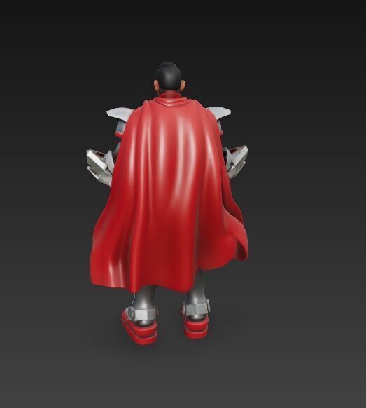 Armored Superhero Collectible 3D Printable Action Figure 3D print model_19