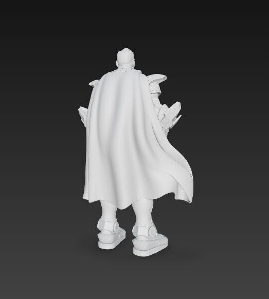 Armored Superhero Collectible 3D Printable Action Figure 3D print model_10