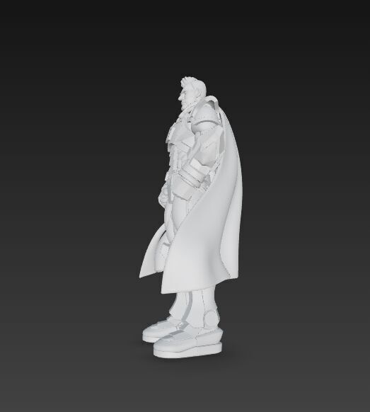 Armored Superhero Collectible 3D Printable Action Figure 3D print model_13