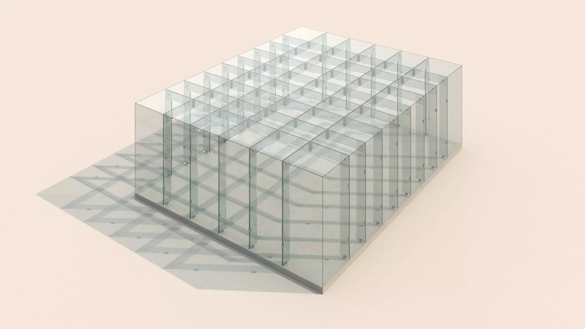 Apple Glass Cube 3D model_0