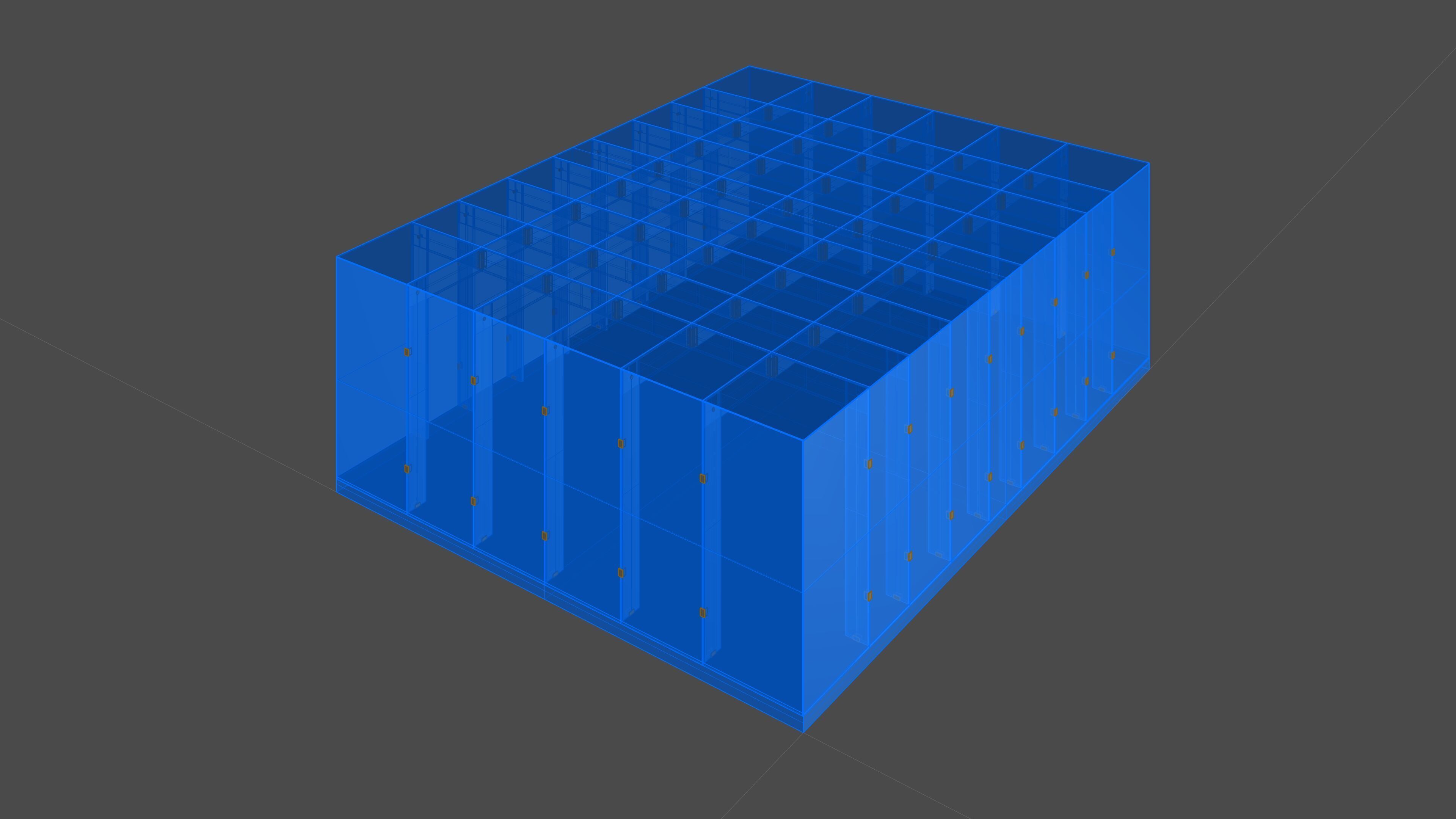 Apple Glass Cube 3D model_8