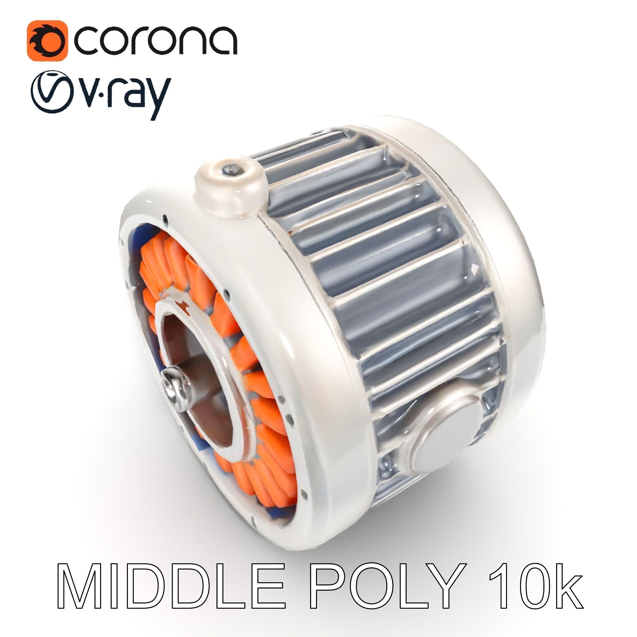 Electric Motor Model Pack High Detail and Precision Low-poly 3D model_22