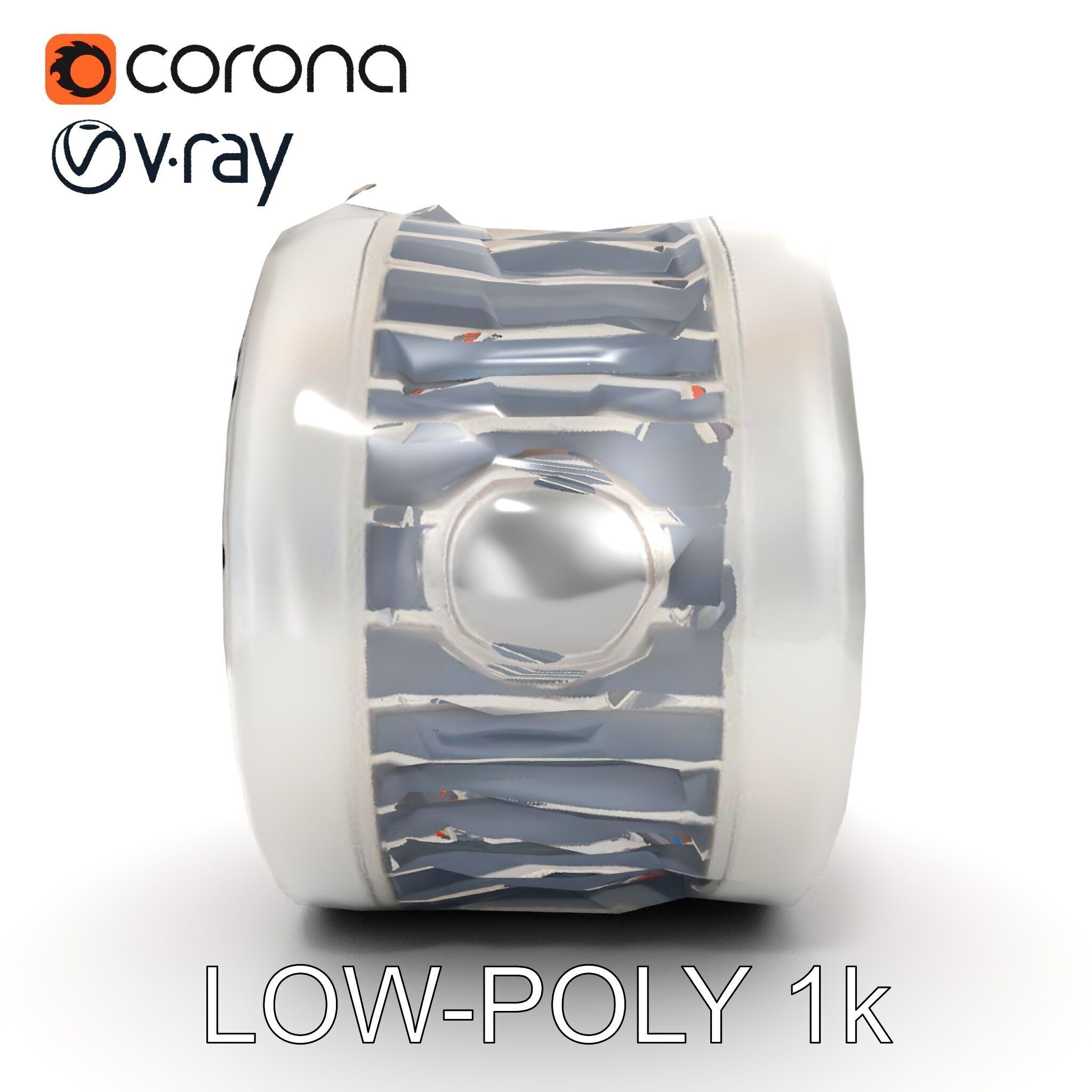 Electric Motor Model Pack High Detail and Precision Low-poly 3D model_31