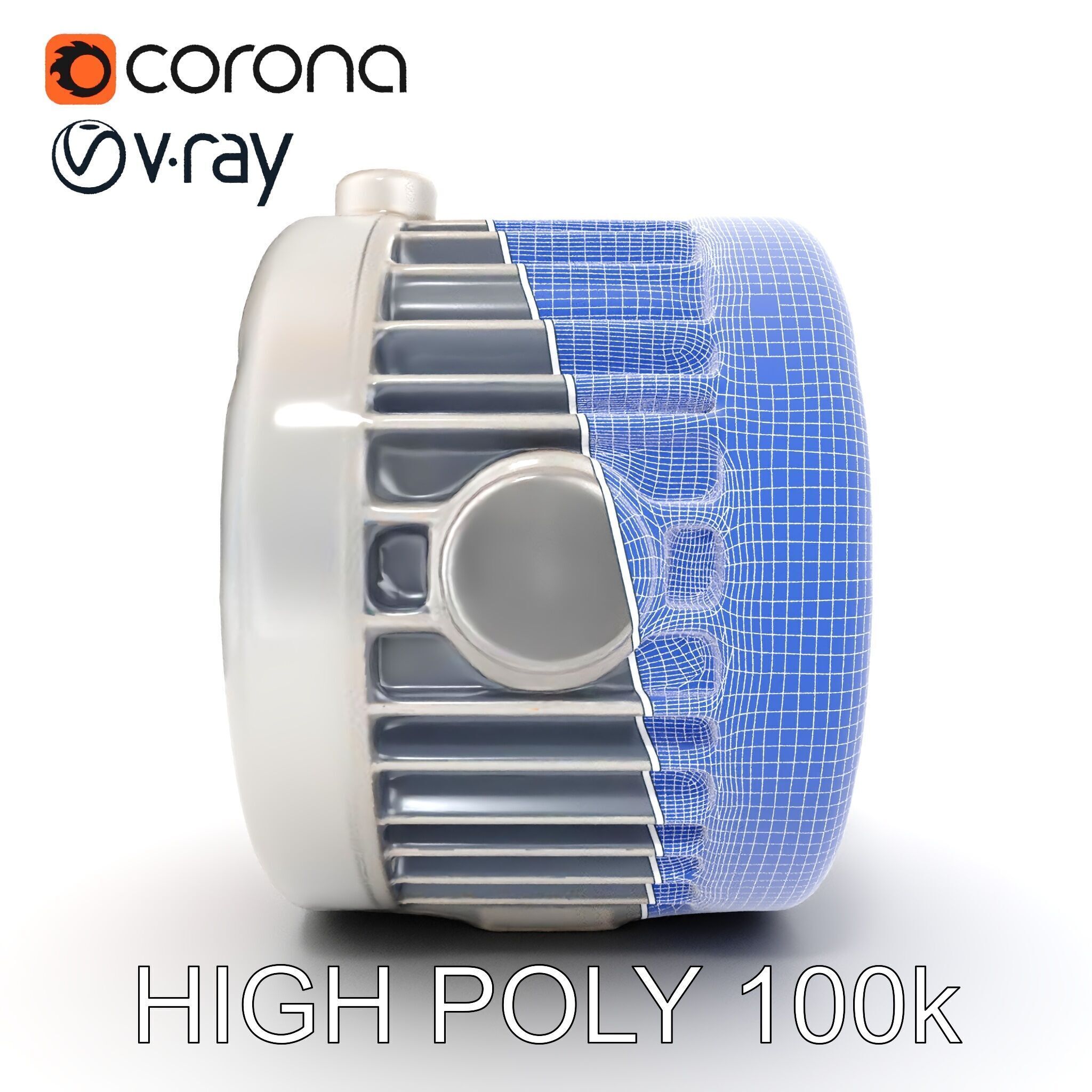 Electric Motor Model Pack High Detail and Precision Low-poly 3D model_35