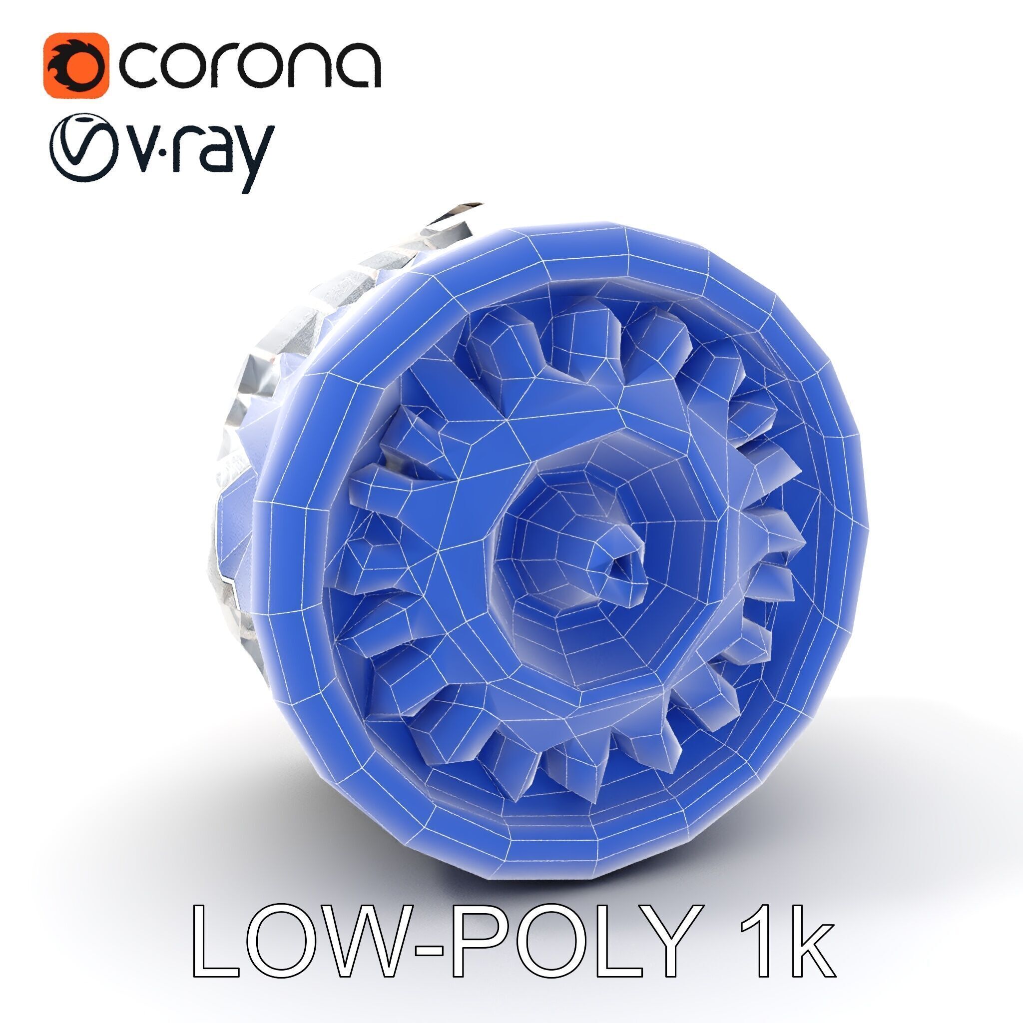 Electric Motor Model Pack High Detail and Precision Low-poly 3D model_11