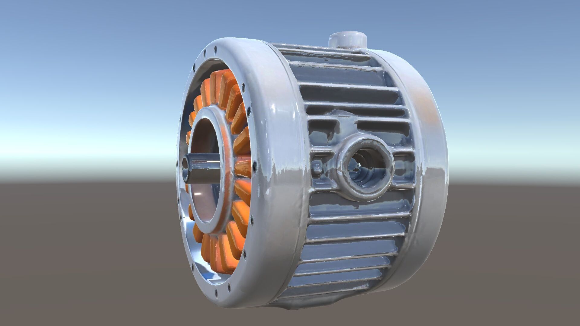 Electric Motor Model Pack High Detail and Precision Low-poly 3D model_5