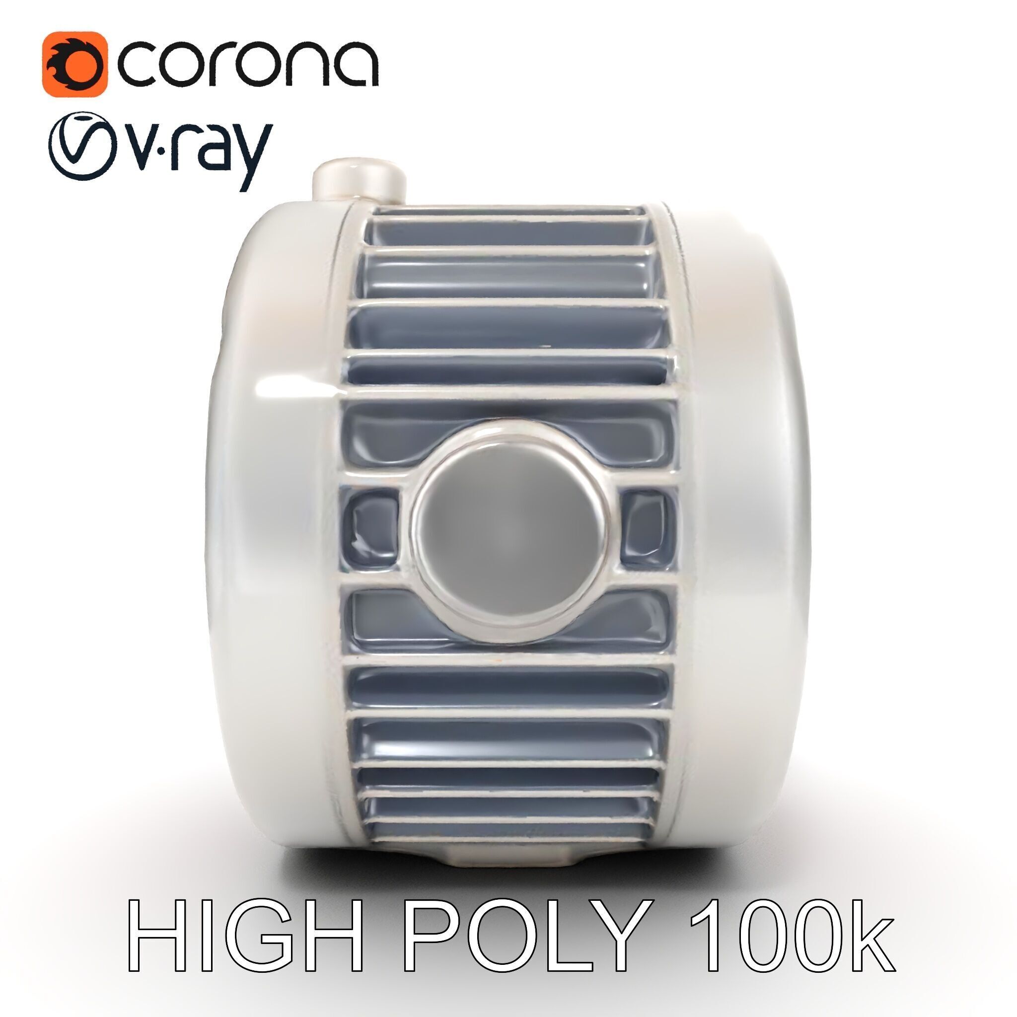 Electric Motor Model Pack High Detail and Precision Low-poly 3D model_18