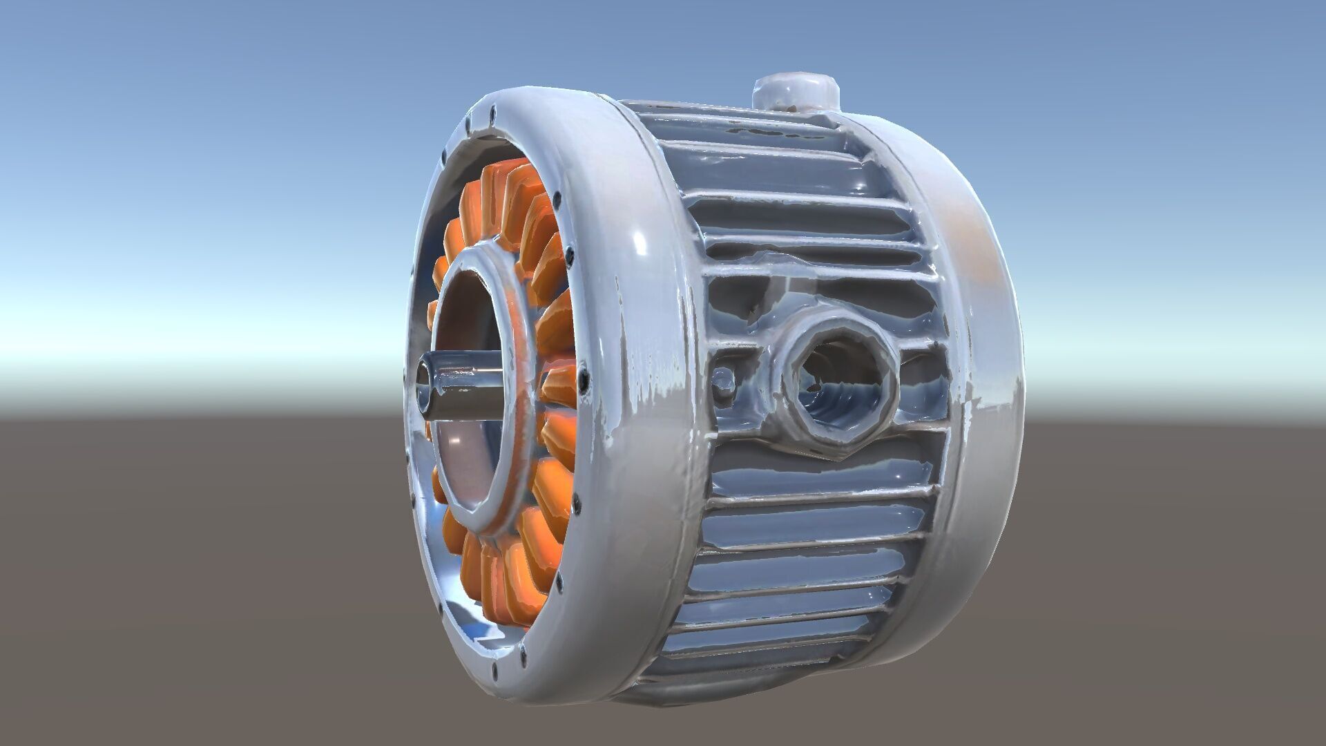 Electric Motor Model Pack High Detail and Precision Low-poly 3D model_33