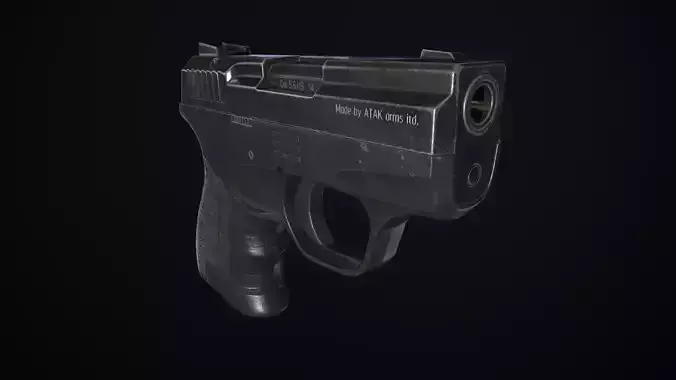 Stalker M906 Pistol - Low Poly Game Ready 3D Model