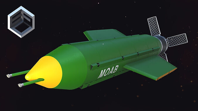 GBU 43B Massive Ordnance Air Blast  Low-poly 3D model
