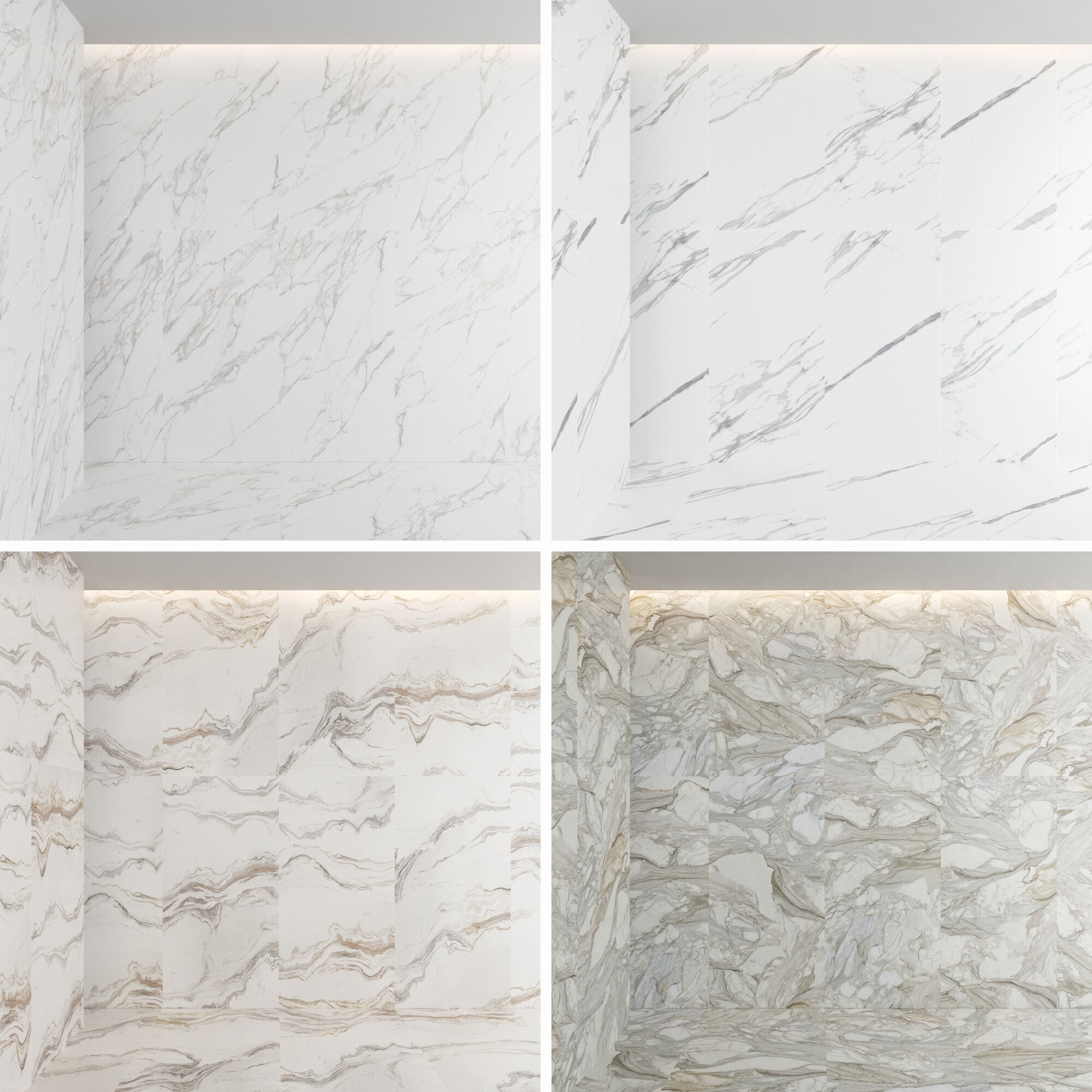 Marble Porcelain tiles set 44 Texture_2