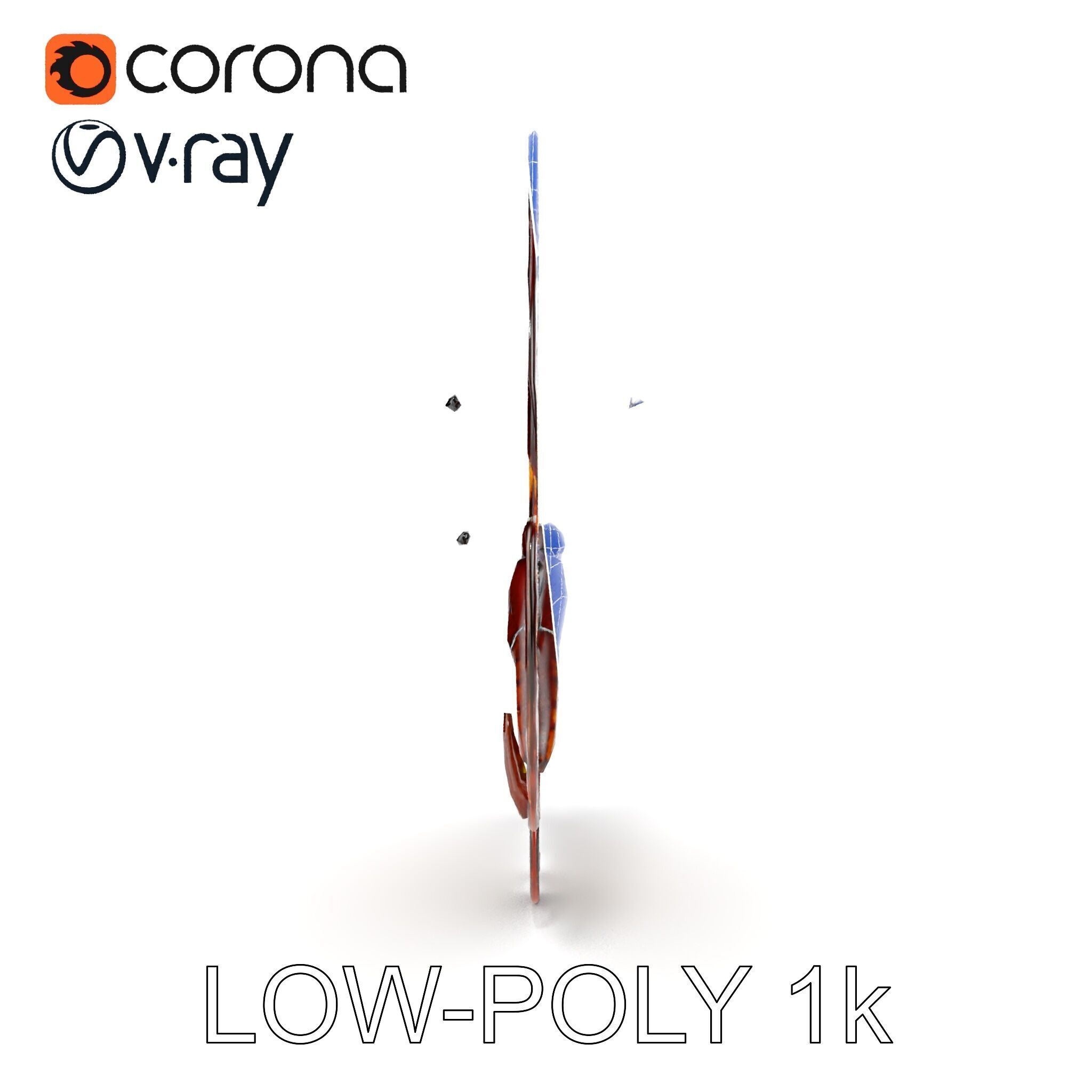 Monarch Butterfly D Model Pack Low-poly 3D model_26