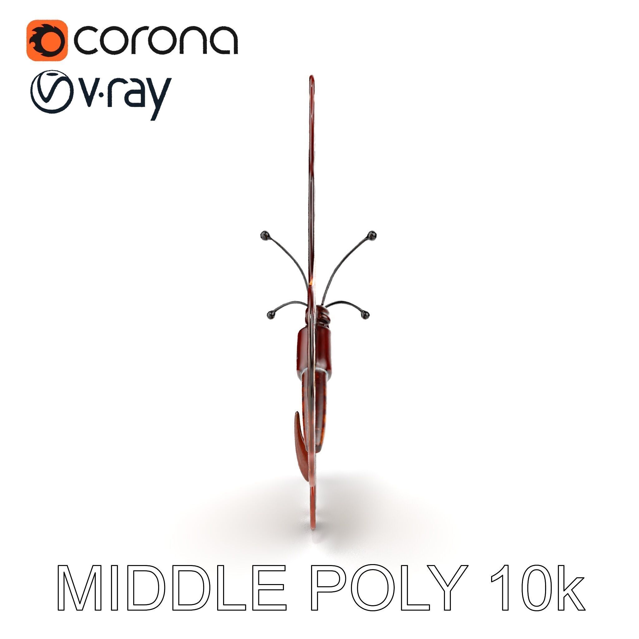 Monarch Butterfly D Model Pack Low-poly 3D model_6