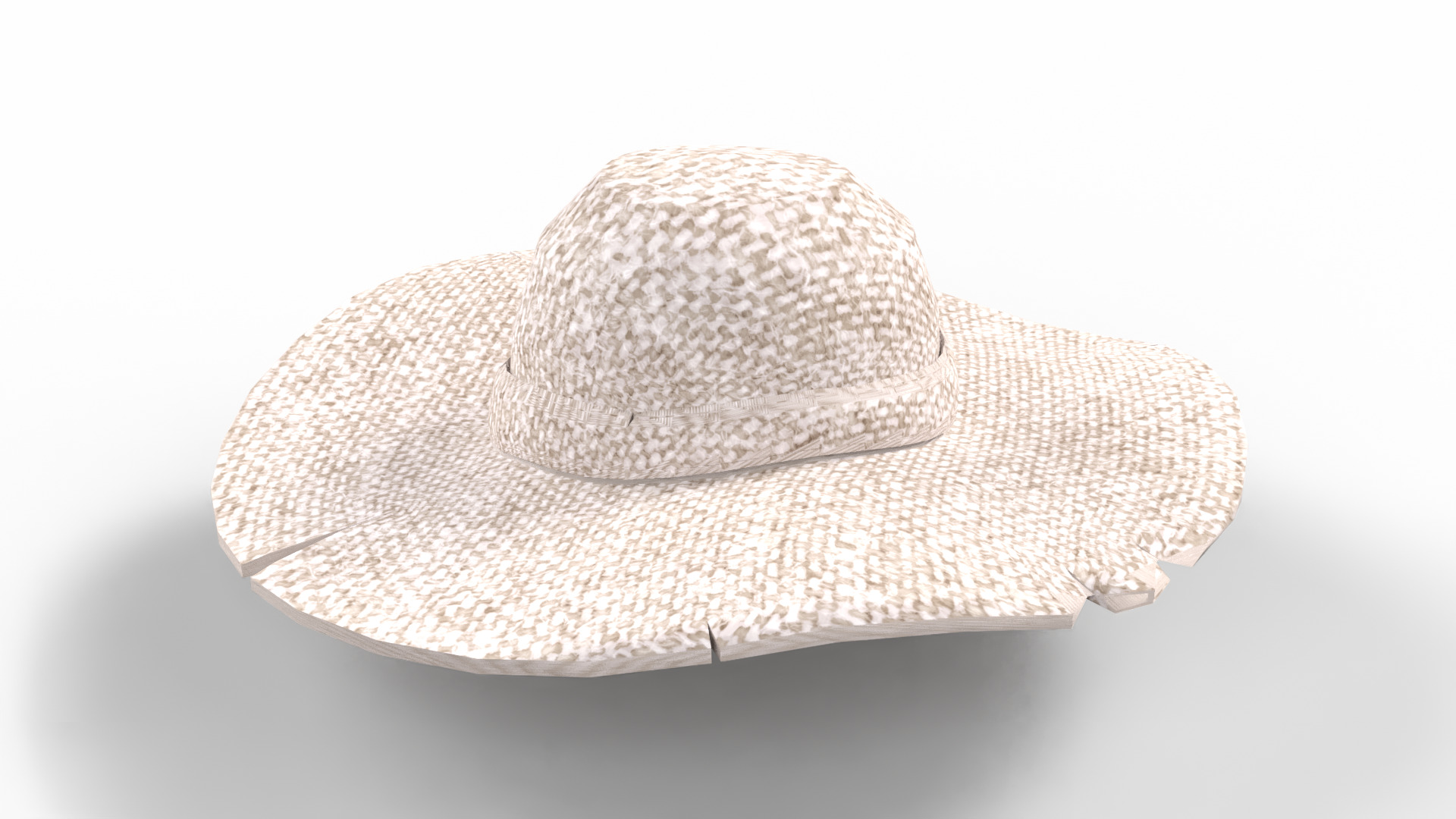 Realistic Hat Low-poly 3D model_4