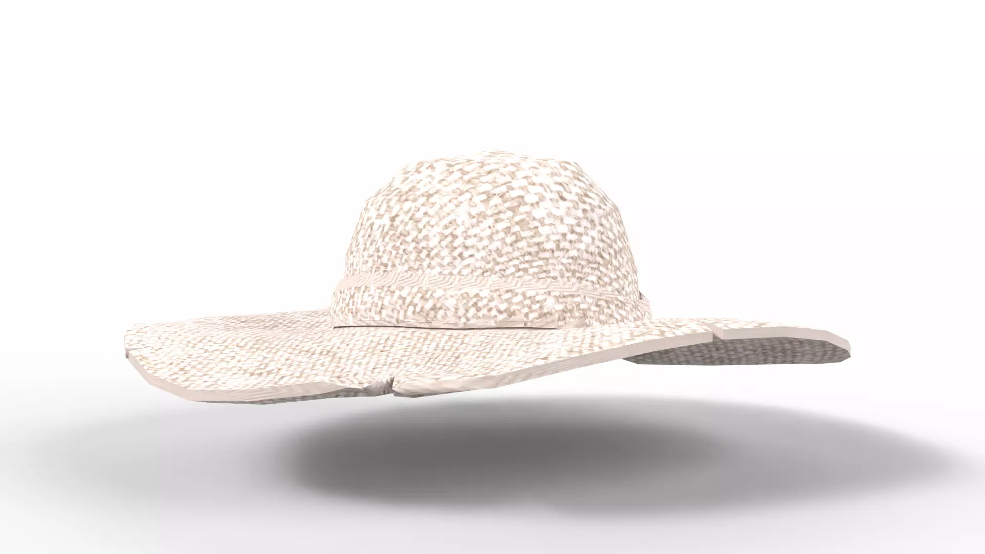 Realistic Hat Low-poly 3D model_0
