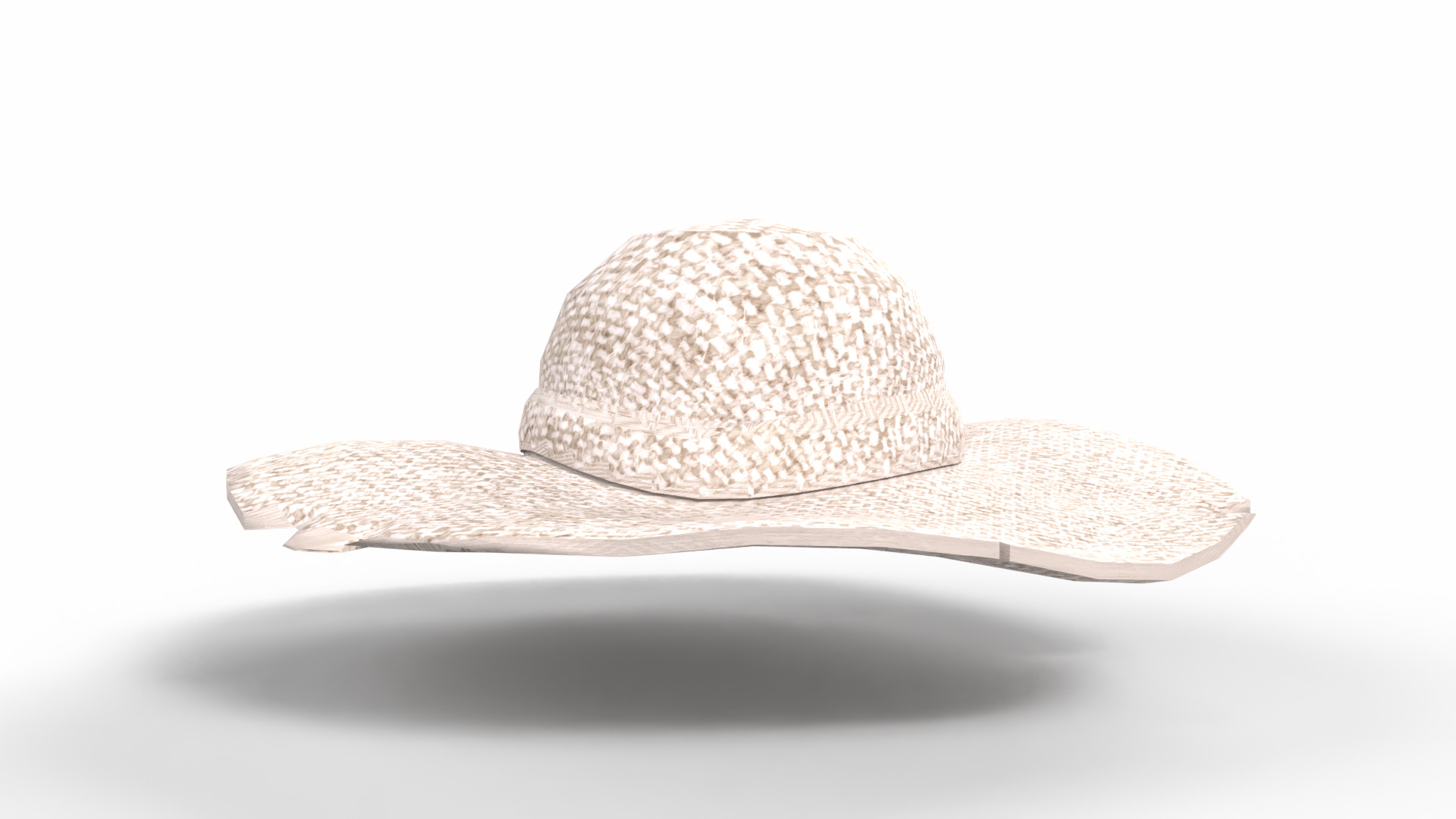 Realistic Hat Low-poly 3D model_2