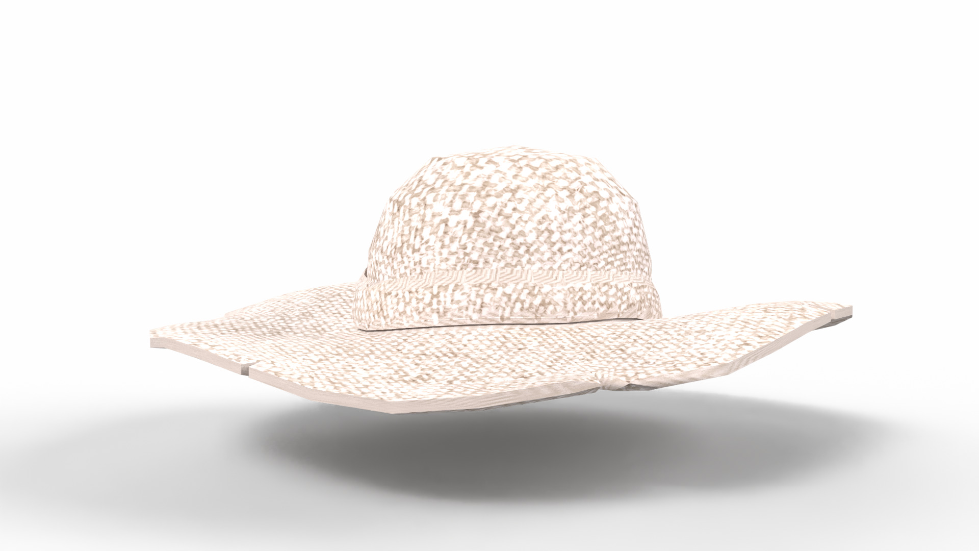 Realistic Hat Low-poly 3D model_1