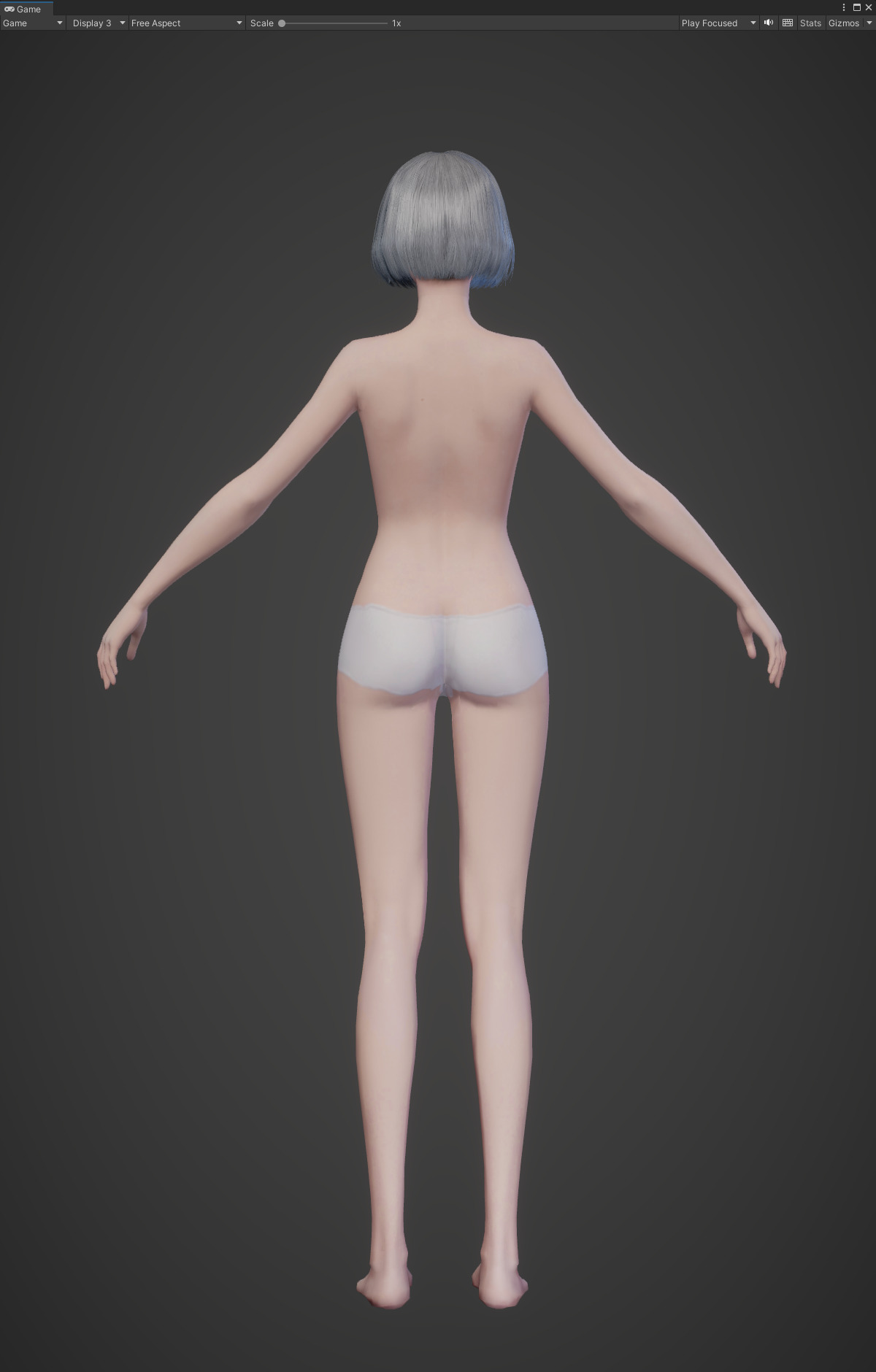 Highpoly Rigged Lowpoly Fantasy human basemesh Low-poly 3D model_41