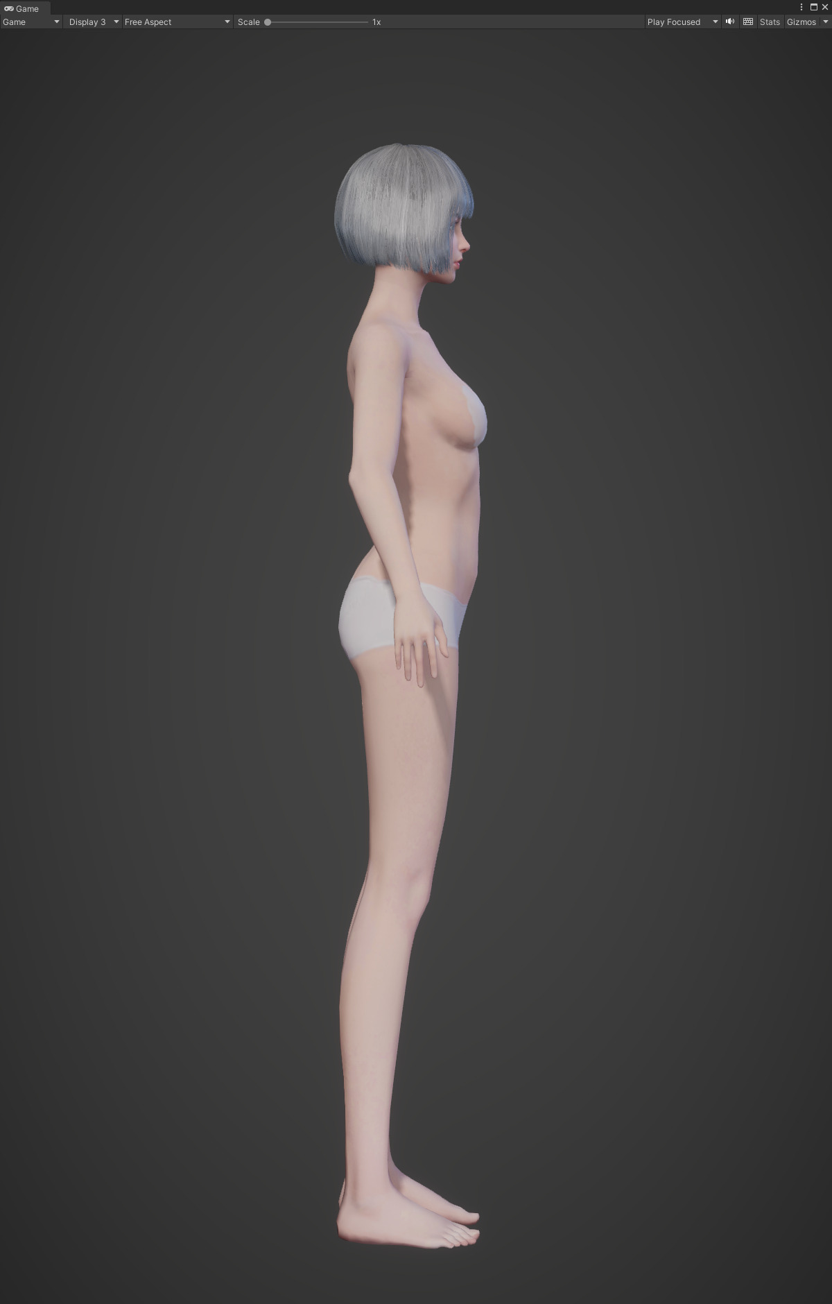 Highpoly Rigged Lowpoly Fantasy human basemesh Low-poly 3D model_39